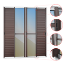 Ver imagem 3 de Porta Correr Venez. 6F.Móv.210 x 200 Elite c/Fecho Autom V.Ref.Mix Corten Brimak