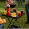 Petisqueira Multiuso Dobrável Desmontável Portátil Bandeja Churrasco Bar Piscina Área Lazer - 3