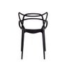 Kit 6 Cadeiras para Sala de Jantar Allegra Empilháveis Pretas Preta - 2