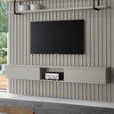 Ver imagem 3 de Nicho Basculante 260cm C/ 2 Portas P/ Painel de Tv 100% Mdf Cor:grigio
