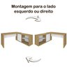 Mesa para Escritório em L Diretor 1 Porta 2 Nichos 135x168,5cm Smart  - 20