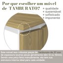 Ver imagem 5 de Escrivaninha Mesa Escritório em L Diretor 1 Porta 2 Nichos 135x168,5cm Smart