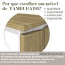 Mesa para Escritório em L Diretor 1 Porta 2 Nichos 135x168,5cm Smart  - 5