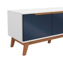 Ver imagem 5 de Rack Kappesberg 3 Portas Branco/azul Profundo 180cm