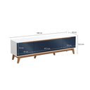 Ver imagem 3 de Rack Kappesberg 3 Portas Branco/azul Profundo 180cm