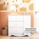 Ver imagem 6 de Cômoda Infantil 1 Porta e 3 Gavetas 100% MDF Cocada