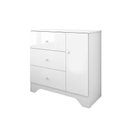 Ver imagem 2 de Cômoda Infantil 1 Porta e 3 Gavetas 100% MDF Cocada