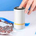 Ver imagem 3 de Mini Seladora A Vacuo Portatil Touch Conserva Embaladora Alimentos Comida Legumes Frutas Carne Cozin