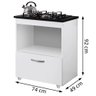 Kit Balcão Cooktop 1 Porta Br C/forno Elétrico 48l 127v C/fogão Cooktop 4 Bocas - 4