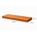 Ver imagem 6 de Bancada Suspensa 120cm Madeira Laminado Jequitibá Rosa Banheiro e Hall de Entrada - Rede Móveis
