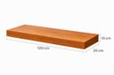 Ver imagem 6 de Bancada Suspensa 120cm Madeira Laminado Jequitibá Rosa Banheiro e Hall de Entrada - Rede Móveis