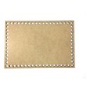 Ver imagem 1 de Kit 10 Base Retangular 12x20 Cm Mdf Cru para Cesto Crochê Fio de Malha