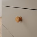 Ver imagem 7 de Conjunto para Quarto de Bebê Berço Mini Cama Cômoda 3 Gavetas Bala de Goma Espresso Móveis