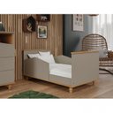 Ver imagem 4 de Conjunto para Quarto de Bebê Berço Mini Cama Cômoda 3 Gavetas Bala de Goma Espresso Móveis