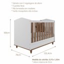 Ver imagem 3 de Quarto de Bebê com Berço e Guarda Roupa 4 Portas 4 Gavetas Bala de Goma Espresso Móveis