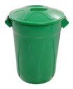 Ver imagem 1 de Cesto De Lixo Tipo Balde 100 Litros Verde