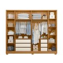 Ver imagem 3 de Guarda Roupa Casal com Espelho 6 Portas 6 Gavetas Fascínio