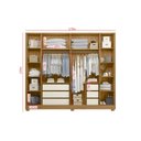 Ver imagem 4 de Guarda Roupa Casal com Espelho 6 Portas 6 Gavetas Fascínio