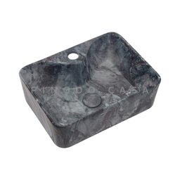 Cuba De Apoio Para Banheiro Retangular Slim Louça Cerâmica 40 cm Cornalina Pingoo.casa - - 3