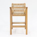 Ver imagem 3 de Banqueta Alta Amores Assento em Corda Náutica Base Madeira Encosto Fixo Amêndoa Nacional Móveis