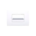 Ver imagem 1 de Balizador Horizontal Margirius Sleek com Placa 4x2 Branco 3000k - Luz Amarela Bivolt