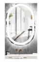 Ver imagem 2 de Espelho Jateado Oval Iluminado com Led Frio Touch 80x50cm