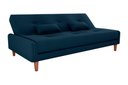 Ver imagem 3 de Sofá Cama Blanca 3 Lugares Sala Premium Suede Azul Matrix