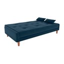 Ver imagem 4 de Sofá Cama Blanca 3 Lugares Sala Premium Suede Azul Matrix