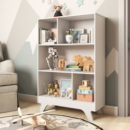 Estante Retro em MDF 5 Nichos  - 1