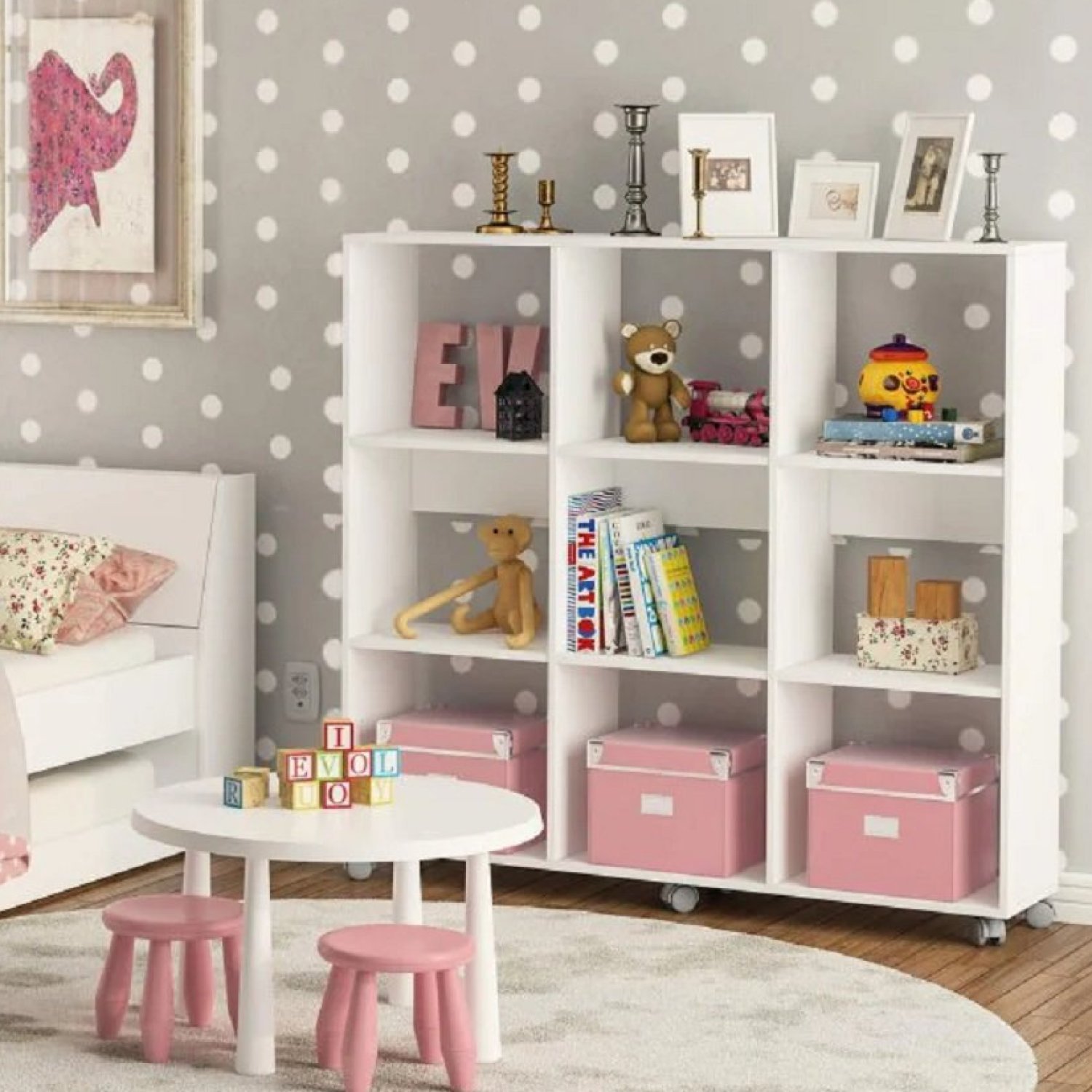 Nicho para Quarto Infantil 133,1x126,4cm Cube Espresso Móveis ...