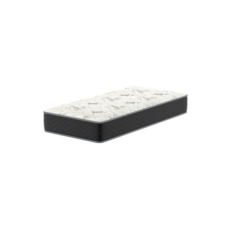 Colchão Solteiro Jade 24x 188x 88cm Montreal Branco/Preto