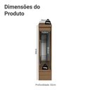 Ver imagem 2 de Balcão Porta-Temperos 20 cm 1 Porta Rustic/Cinza Lux Madesa