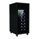 Ver imagem 1 de Adegueira Bancada Embutir Adega Vinhos com Rodízios Preto