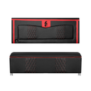 Ver imagem 1 de Kit Quarto Gamer Baú e Painel Fighter Usb 90 Cama Solteiro:preto e Vermelho