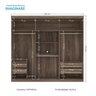 Guarda Roupa Casal 6 Portas 4 Gavetas 240cm Imaginare Santos Andirá - 5