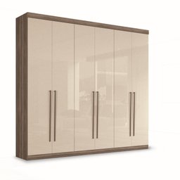 Guarda Roupa Casal 6 Portas 4 Gavetas 240cm Imaginare Santos Andirá - 4