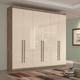 Guarda Roupa Casal 6 Portas 4 Gavetas 240cm Imaginare Santos Andirá - 2