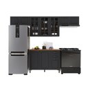 Ver imagem 2 de Armário de Cozinha Modulada Compacta Fidelitá Nara 100% MDF 4 Peças 280cm 10 Portas 2 Gavetas com