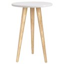 Ver imagem 5 de Berço Americano Cômoda 1 Porta Classic e Mesa de Canto Theo Branco com Pés Madeira Natural – Reller