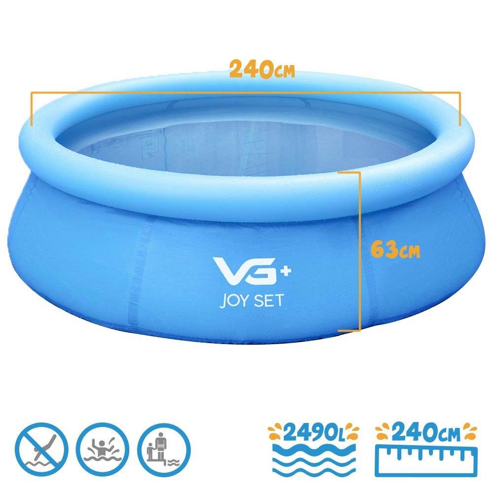 Piscina Inflável Joy Set 2490l Circular 240cm com Bomba Vg Plus - 4