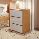 Ver imagem 1 de Mesa de Cabeceira 3 Gavetas Grécia