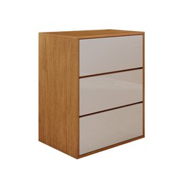 Mesa de Cabeceira 3 Gavetas Grécia  - 2