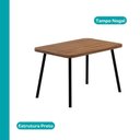 Ver imagem 3 de Conjunto Sala de Jantar 4 Cadeiras Monte Carlo Carraro