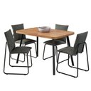 Ver imagem 2 de Conjunto Sala de Jantar 4 Cadeiras Monte Carlo Carraro