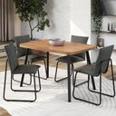 Ver imagem 1 de Conjunto Sala de Jantar 4 Cadeiras Monte Carlo Carraro