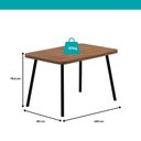 Ver imagem 4 de Conjunto Sala de Jantar 4 Cadeiras Monte Carlo Carraro