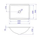 Ver imagem 3 de Cuba de Embutir Deca 48x35 L.375.17 Retangular Branco Gelo