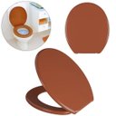 Ver imagem 1 de Assento Vaso Sanitário Tampa Oval Soft Caramelo | Astra