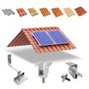 Ver imagem 1 de Kit Estrutura Suporte Fixador Linha C para 02 Placas Solar Alumínio e Inox Telha Cerâmica e Cimento