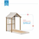 Ver imagem 2 de Cama Montessoriana Infantil Smile Yescasa Bege/Creme/Carvalho